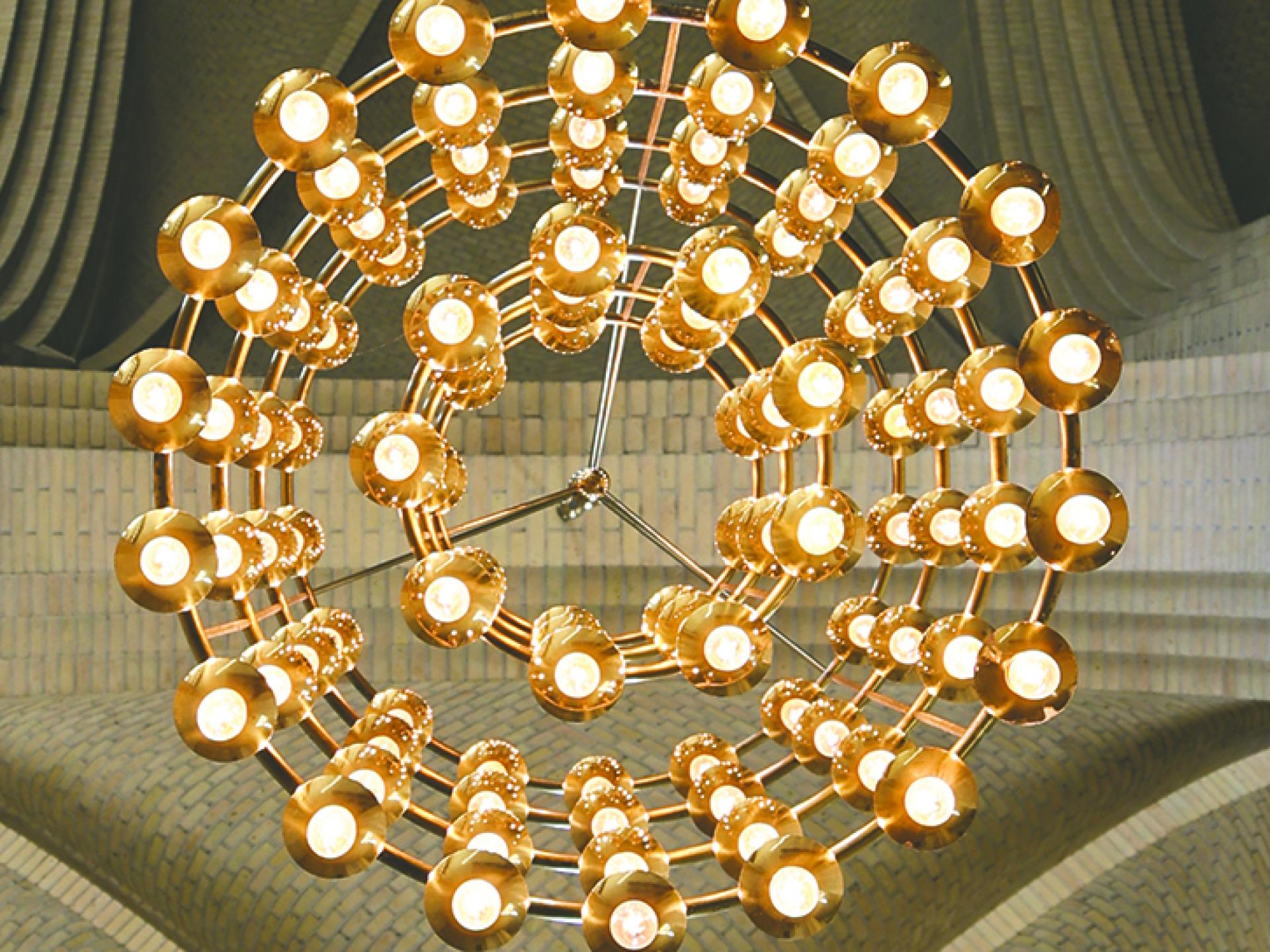 Lampe fotograferet nedefra (dekorativt)