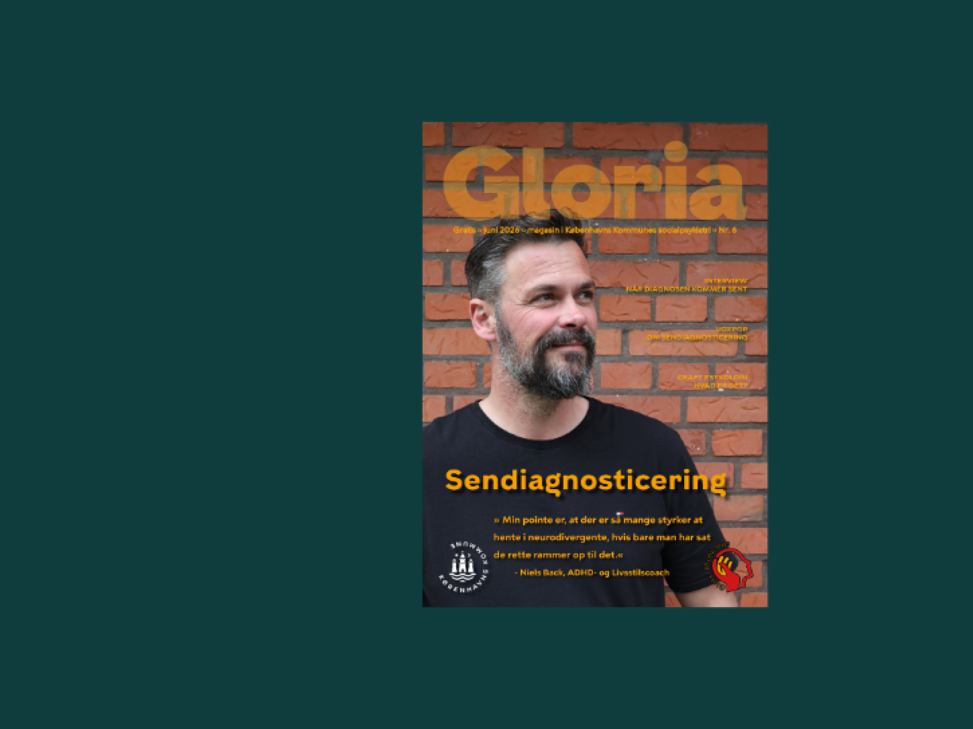 Billede af forsiden af magasinet Gloria